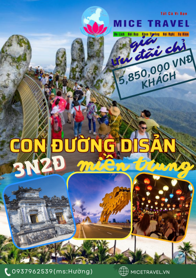 TOUR Đà Nẵng-Huế Con Đường Di Sản Miền Trung