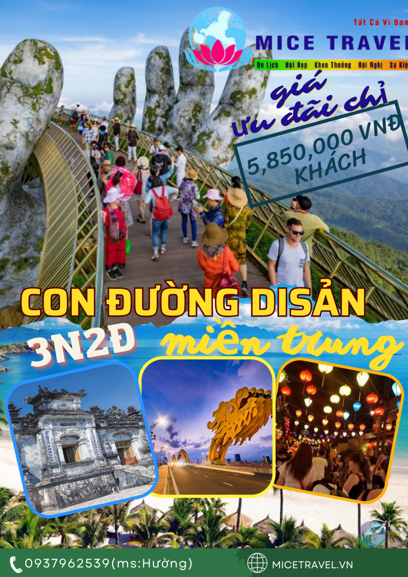 TOUR Đà Nẵng-Huế Con Đường Di Sản Miền Trung