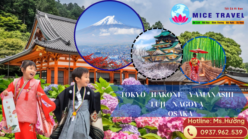 TOUR NHẬT BẢN CUNG ĐƯỜNG VÀNG MÙA HÈ TOKYO - HAKONE -  YAMANASHI – FUJI – NAGOYA – OSAKA